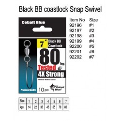 Black Ball Bearing Snap Swivel