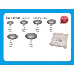 Bulk sinkers Bean 10kg