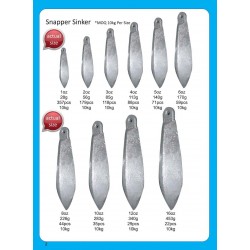 Bulk sinkers Snapper 10kg