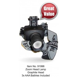 Zoom Head Lamp Plastic 1W -...